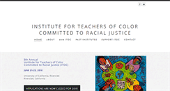 Desktop Screenshot of instituteforteachersofcolor.org